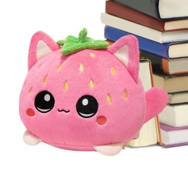 Imagem de Gato Em Pelúcia | Bonecos De Pelúcia | Brinquedo Morango Gato | Para Crianças, Adultos, Amantes De Animais, Aniversário, Páscoa, Decoração