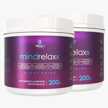 Imagem de 2x MindRelaxx Shot Noturno 120 Porções | Magnésio Inositol Triptofano L-Teanina Curcumina Glicina Multivitaminico | Relaxamento e Bem-Estar | Sabor Maracujá