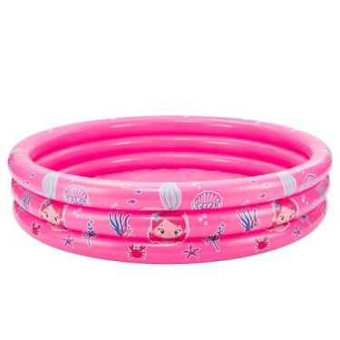 Imagem de DM Toys Piscina Inflável Infantil 190L Sereia