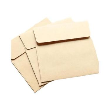 Imagem de Envelopes Pequenos Coloridos 20 Peças 10x10cm Quadrados DIY Envelope D
