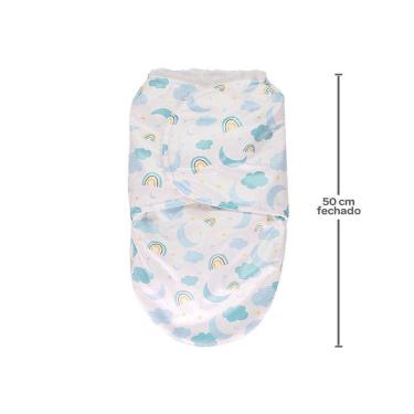 Imagem de Saco De Dormir Buba Baby Super Soft Estampado Azul-Masculino
