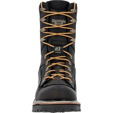 Imagem de Georgia Boot Bota masculina LTX Logger Composite Toe impermeável para trabalho, Preto, 43
