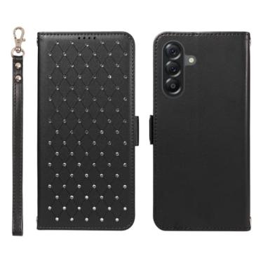 Imagem de KYFSJPT Capa carteira para Samsung Galaxy A56 5G/Samsung Galaxy M56 com bloqueio RFID, compartimentos para cartões, alça de pulso destacável e capa flip - Samsung Galaxy A56 5G/Samsung Galaxy M56 (6,7