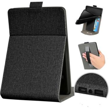 Imagem de Capa Kindle 11 Geração Básico 2022 e 2024 - C2V2L3 e RS23CV - Fecho Magnético, com Suporte para Mãos e Mesa, leve E dobrável (Não compatível com Kindle 10ª Geração e Kindles Paperwhite) (Preto)