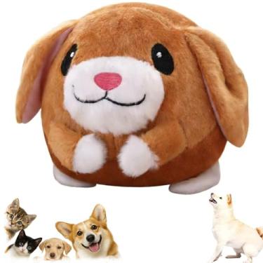 Imagem de Pureadee 2026 Novo brinquedo de pelúcia para animais de estimação em movimento, brinquedos interativos para cães, brinquedo de bola de cachorro estridente recarregável com som falante, brinquedo de