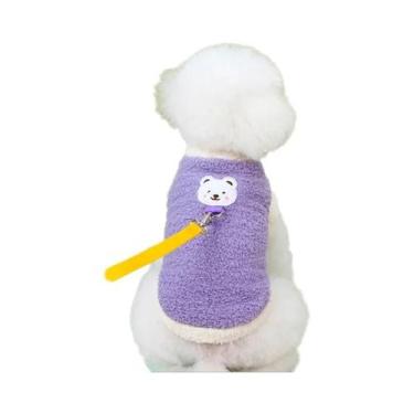 Imagem de Casaco Quente De Pelúcia Para Cães Pequenos E Médios, Roupa De Inverno