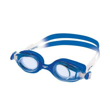 Imagem de Óculos de Natação Infantil, Speedo, Junior Olympic, SoftFrame Antifog e Proteção UV, Vedação P - Azul