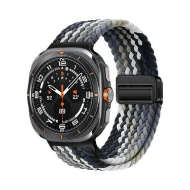 Imagem de Pulseira Magnética Trançada De Nylon De 44mm E 40mm Para Samsung Galax