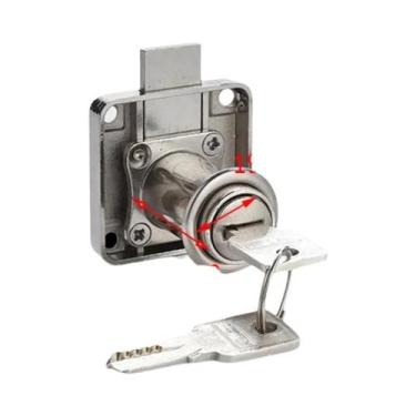 Imagem de Fechadura De Cilindro Para Móveis De Escritório E Armários De Alta Qua