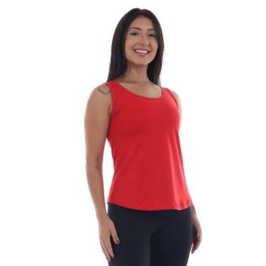 Imagem de Regata De Alça Larga Feminina Para O Calor Leve Confortável Cor:RosaTa