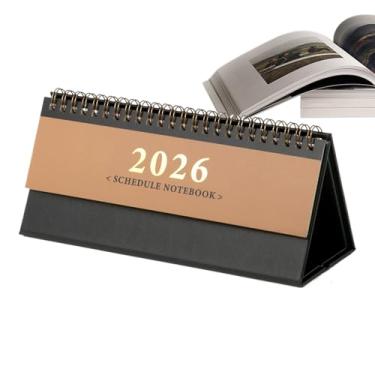 Imagem de Calendário mensal de mesa, calendário mensal 2026 para escritório - planejador decorativo material de escritório para agendamento, rastreamento, professor, adultos, escola, estúdio, sala de aula