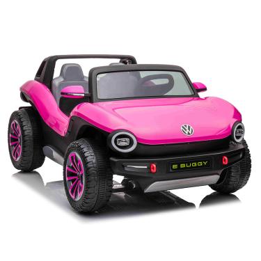 Imagem de Carro Elétrico Infantil E-Buggy Volkswagen 2 Lugares 12V Rosa Bel