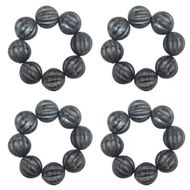 Imagem de Maison Charlo Kit 4 Argolas De Guardanapos Mística Do Oriente Cinza