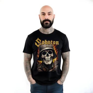 Imagem de Camiseta Preta 100% Algodão Banda Sabaton - ALT UNIVERSE, GG