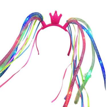 Imagem de Tiara com Trança e LED para Festas e Carnaval - DREAM IN BOX, Rosa