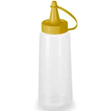 Imagem de Bisnaga Plástica Plasvale 250ml Flexível para Molhos Mostarda Mel Lanc