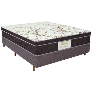 Imagem de Cama Box Casal (Box + Colchão) Gazin - Mola Ensacada 63cm de Altura Es