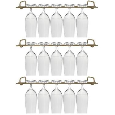Imagem de Conjunto 3 Organizadores Porta Taças 42cm Suportes Suspensos Para Taça