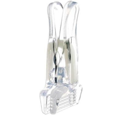Imagem de Kit 40 Presilhas de Roupas para Cabides Loja Prendedores Reforçadas Tr