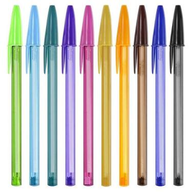 Imagem de Caneta bic cristal fashion c/10 cores
