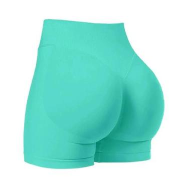 Imagem de Shorts Femininos De Cintura Baixa Sem Costura Para Verão, Alta Elastic