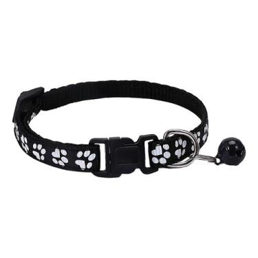 Imagem de Coleira Ajustável para Cães e Gatos, Pingente com Sino, Nylon Leve, 7 