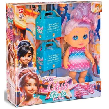 Imagem de Boneca Fashion Mini CLUB GIRLS com 2 Caixas Surpresa Bee TOYS