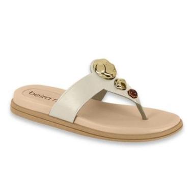 Imagem de Sandalia Papete Chinelo Feminino Beira Rio Confortavel Detalhes Metal Ref: 8513.121-Feminino