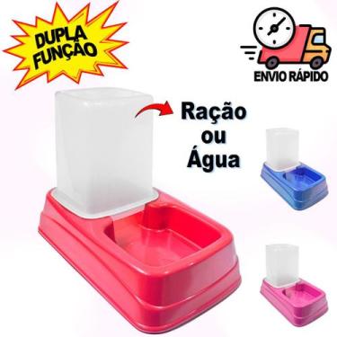 Imagem de Comedouro/Bebedouro Pet  Ideal para Cães e Gatos  1,5L Água ou 1kg Raç