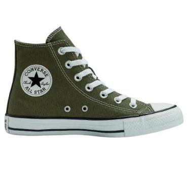Imagem de Tenis all star chuck taylor seasonal colors cano alto, 37, Verde, Pret