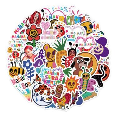 Imagem de Adesivos Mananas Seras Bonitos, vinil impermeável, 52 unidades - yiwei