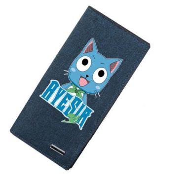 Imagem de Carteira Fairys Tails Happy Cat Anime Leather Carteira de couro para c