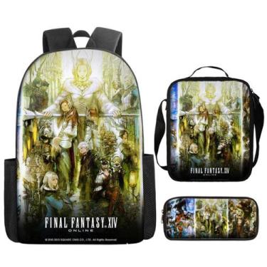 Imagem de Conjunto de mochilas Finals Fantasy Cartoon Kids Nylon, 3 unidades - Y
