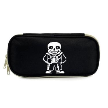 Imagem de Estojo para lápis Undertale Sans Cartoon Anime Poliéster 22x10x5cm - y