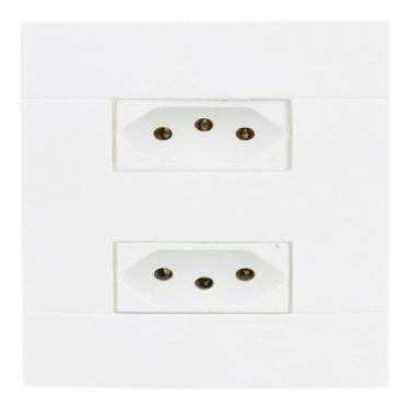 Imagem de Tomada Dupla 20A 4x2 Branca Lunare Schneider