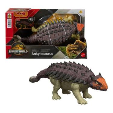Imagem de Jurassic World Rebirth Wild Roar Euoplocephalus Mattel Jgb90