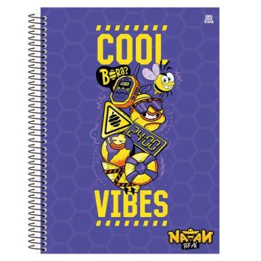 Imagem de Caderno Natan Por Aí Universitário 1M Espiral Capa Dura 80 Fls