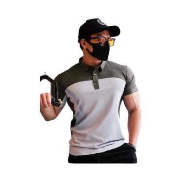 Imagem de Camiseta Esportiva Slim Fit plus Size Masculina Para Academia, Corrida