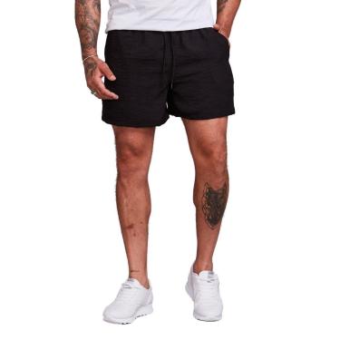 Imagem de Shorts Linho Bermuda Masculina Verão-Masculino