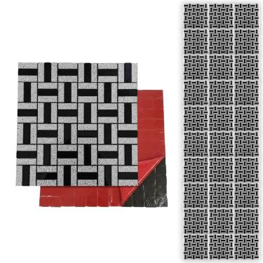 Imagem de Pastilha De Vidro Adesiva Kit 30 Uni Parede Cozinha Banheiro Lavabo Sala Decorativa Moderna Requintado Aplicacao Facil