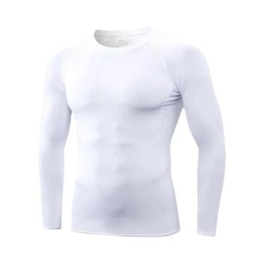 Imagem de Camiseta De Compressão De Manga Longa Para Homens, Secagem Rápida, Par