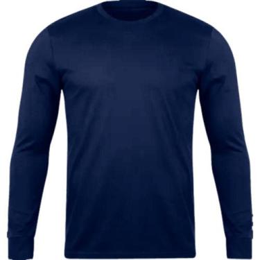 Imagem de Camiseta Segunda Pele Masculina Tecido Flanelado  - HANGAR, Azul, Mari