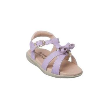 Imagem de Sandália Infantil Feminina Menina Couro Ortopé Autêntica-Feminino