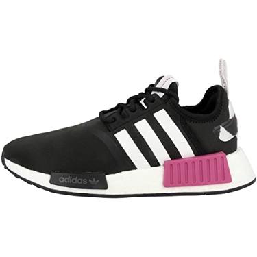 Imagem de adidas Tênis feminino MARIMEKKO NMD_R1 Core Preto, Core Black/Team Real Magenta/Nuvem Branco, 10.5