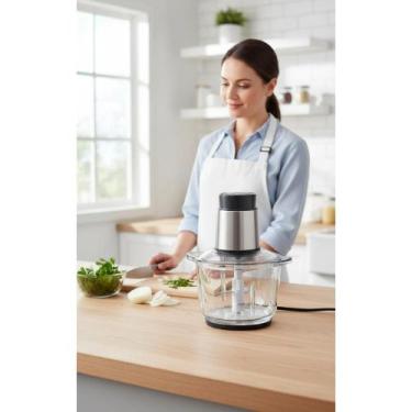 Imagem de Processador Alimentos 2L 4 Lâminas Inox Vidro Tritura Rápido - Congrat