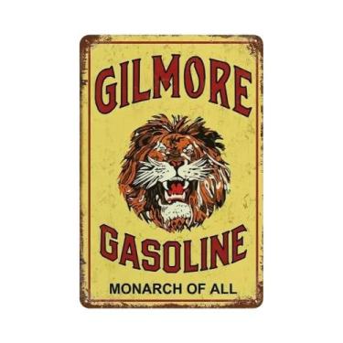 Imagem de Placa De Metal Vintage Para Motocicleta E Carro, Com Tema De Óleo E Ga