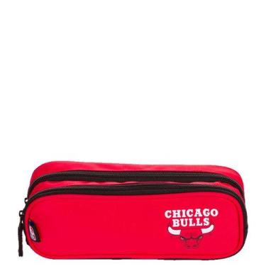 Imagem de Estojo 2 Compartimentos NBA Legend Chicago Bulls - Vermelho - Sestini,