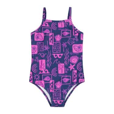 Imagem de Maiô Infantil FPS +50 Quimby, Azul marinho, 2