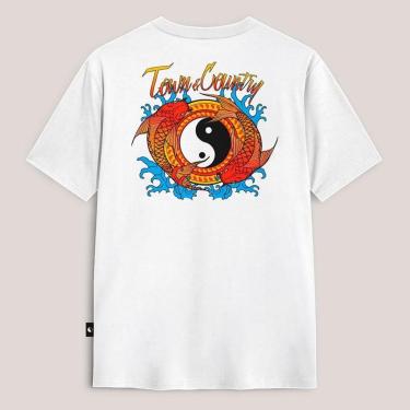 Imagem de Camiseta Town & Country Classic Koi Fish Branco-Masculino