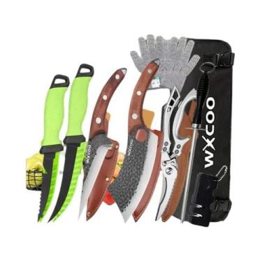 Imagem de Conjunto De Facas De Cozinha Ultra Afiadas Em Aço Inoxidável Profissio